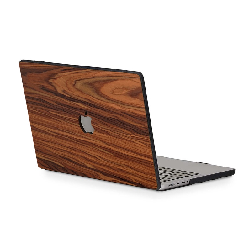 Étui en bois de rose en bois véritable pour MacBook, MacBook Air, MacBook Pro, 13 pouces 14 pouces 15 pouces 16 pouces M1 M2 M3 image 5