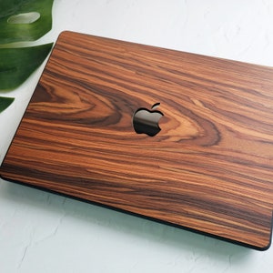 Étui en bois de rose en bois véritable pour MacBook, MacBook Air, MacBook Pro, 13 pouces 14 pouces 15 pouces 16 pouces M1 M2 M3 image 8