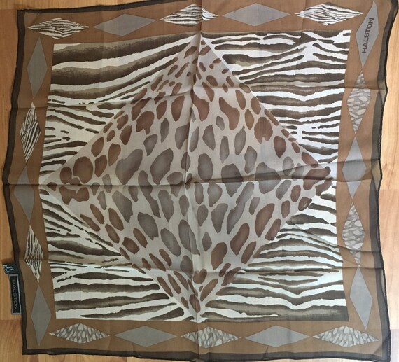 Vintage HALSTON silk scarf