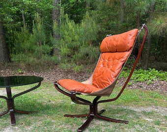 High-back Falcon lounge chair by Sigurd Resell for Vatne Møbler