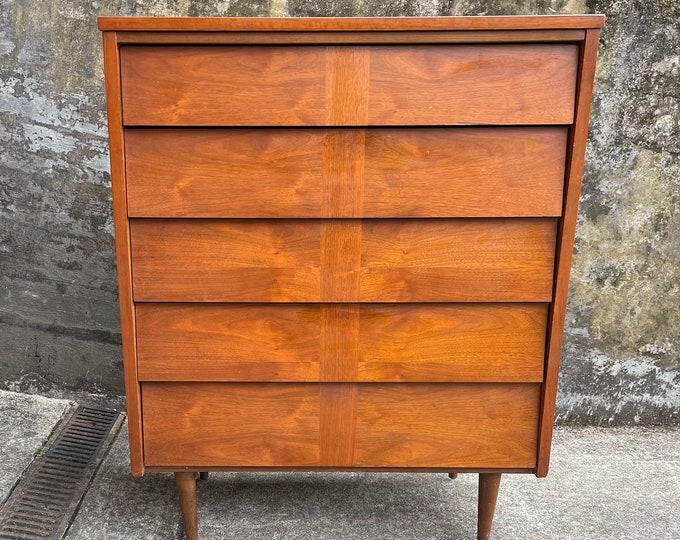 Mid Century Highboy Dresser Tallboy Chest of Drawers Etsy