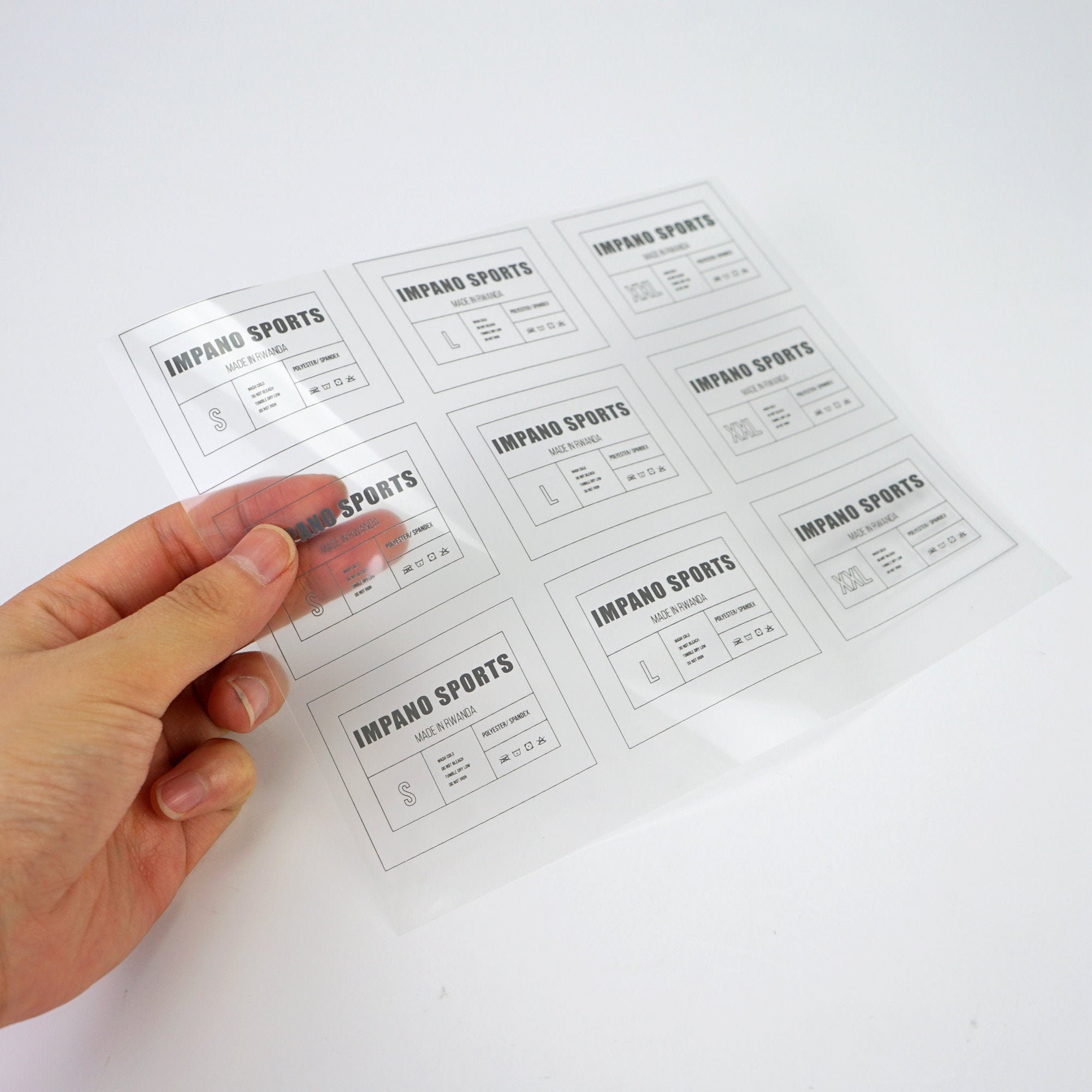 500 Custom heat press labels for clothing custom heat seal Etsy