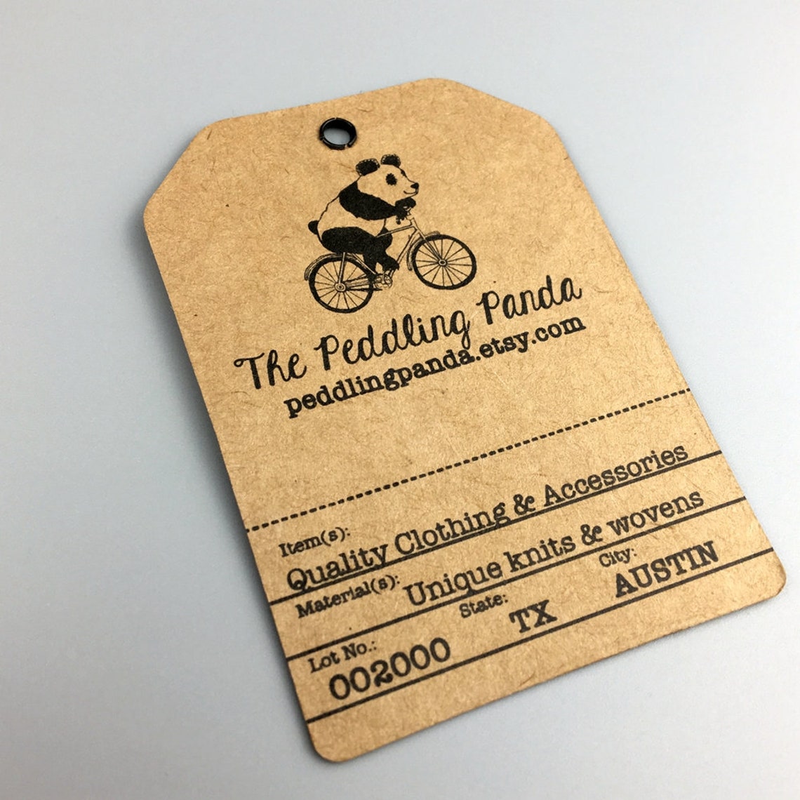 3000 custom Kraft hang tags rectangle gift tag Vintage Style Etsy