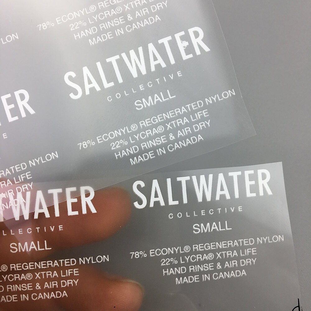 200 custom logo heat transfer iron on vinyl Tagless Heat Etsy