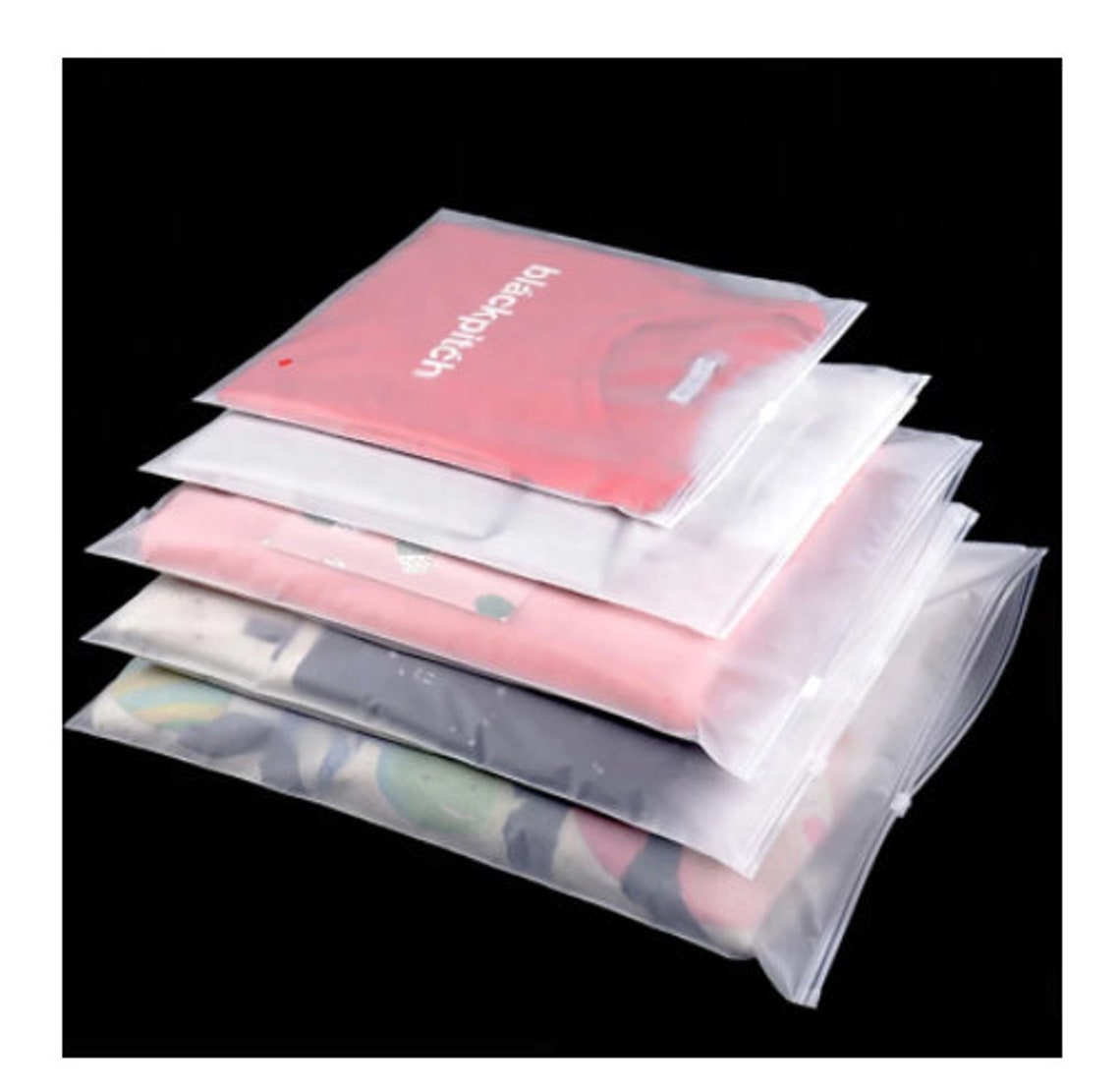 Custom Matte Clear Ziplock Plastic Package Cloth Travel | Etsy