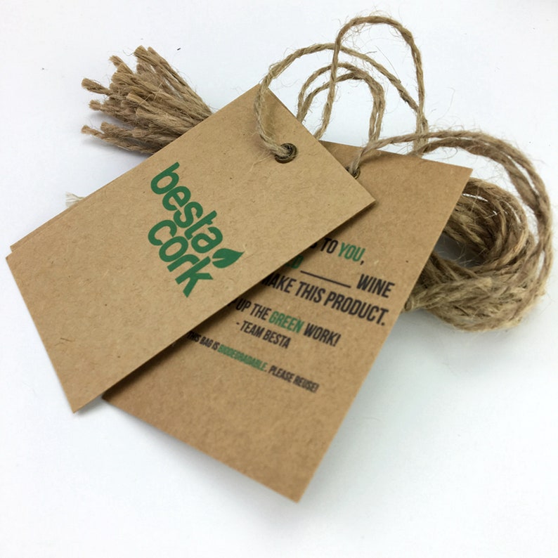 3000 custom Kraft hang tags rectangle gift tag Vintage Style Etsy