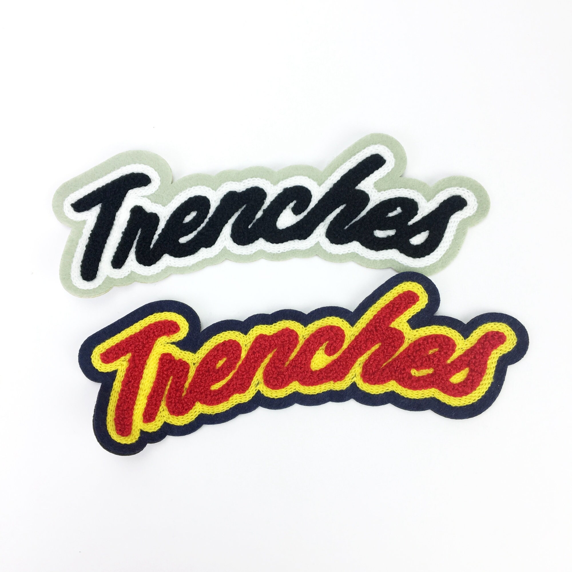 50 Chenille Letters Custom Chenille Patches Chenille Varsity Etsy