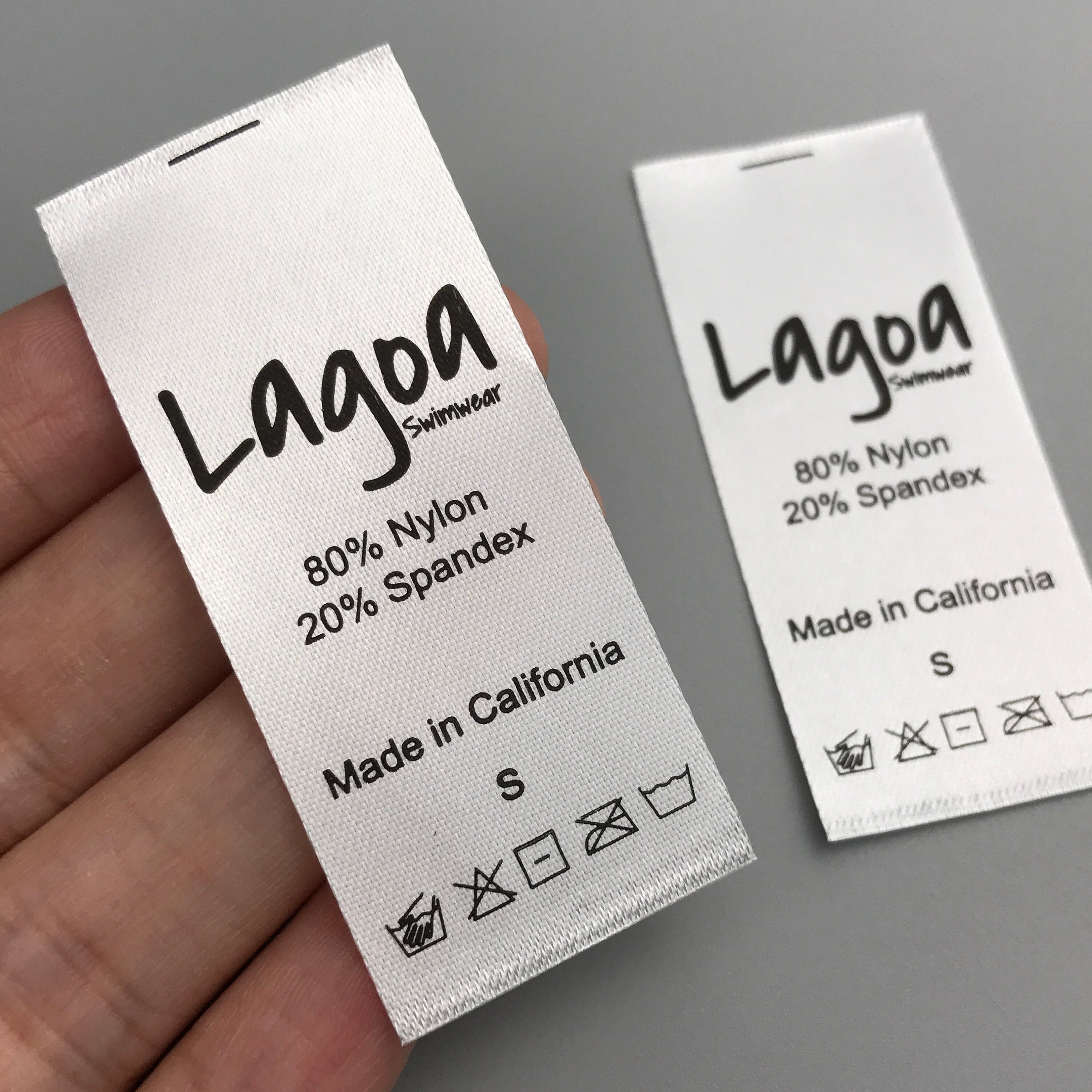 100 care labels tags Custom washing label satin label with Etsy