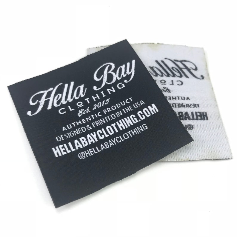 100 ironon clothing labelscustom Woven labels ironon Etsy