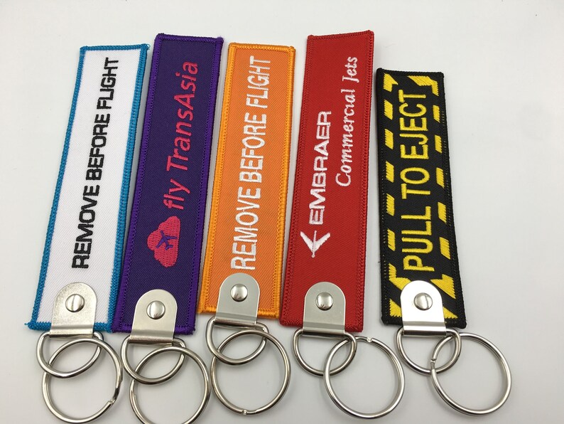 400pcs Custom embroidery flight tag flight keycahin custom Etsy