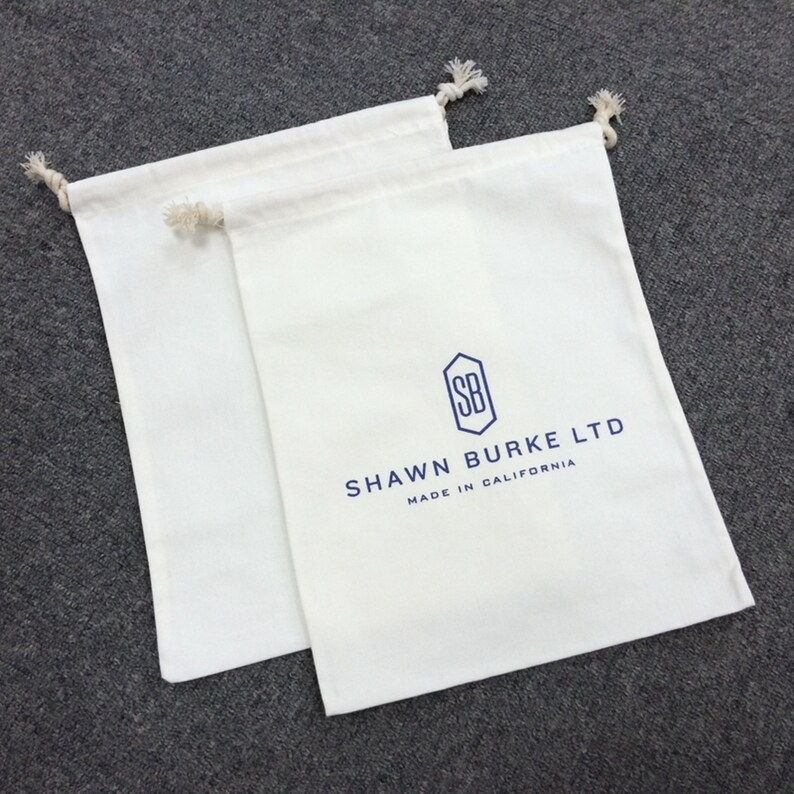 100 shoe dust bags Poly Cotton Natural Bags High Quality Etsy