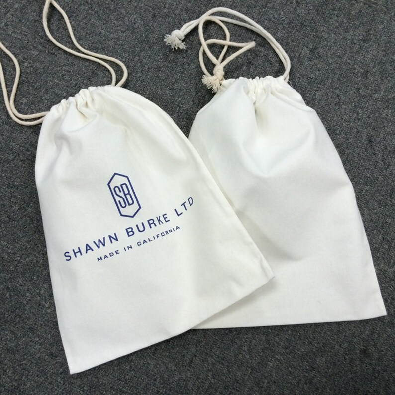 100 shoe dust bags Poly Cotton Natural Bags High Quality Etsy