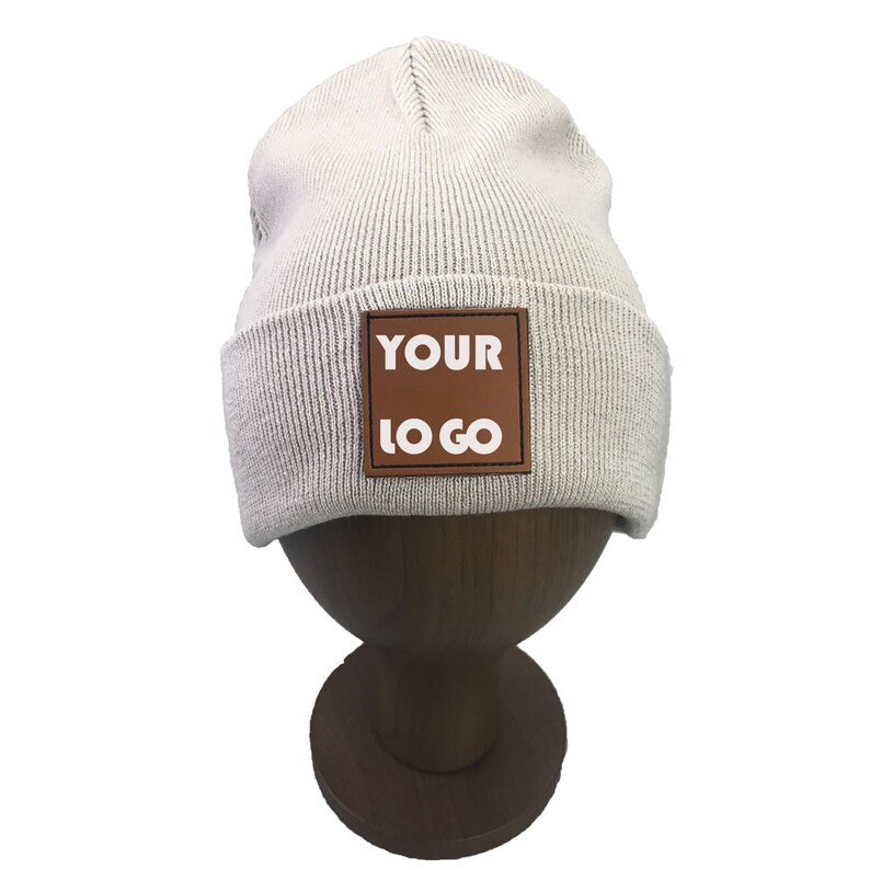 Custom PomPom Beanie Knit Hat Embroidered Your own Logo or Etsy