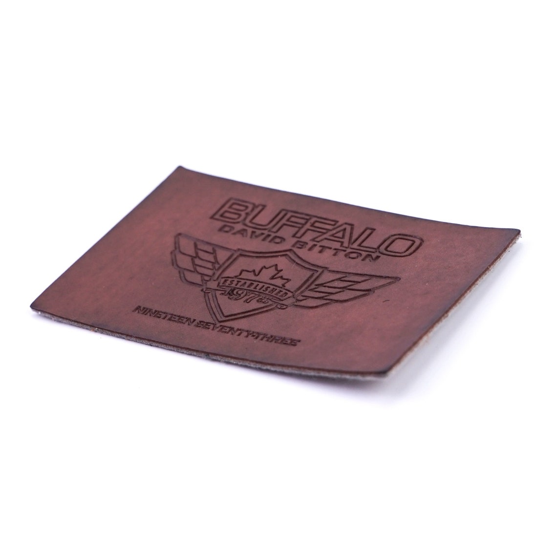 50 leather patches custom embossed leather patch pu leather Etsy