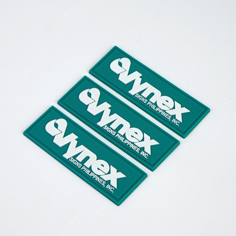 50 Custom Your Logo PVC Rubber Patch Badge Custom Pvc Rubber Etsy