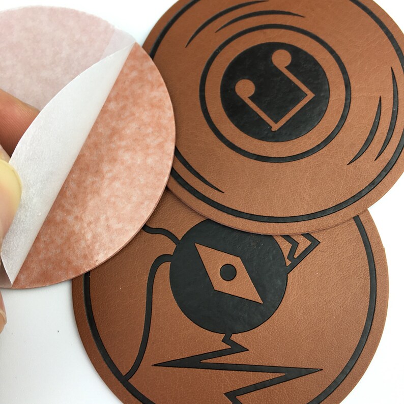 100 custom leather patch with your logo custom embossed Etsy