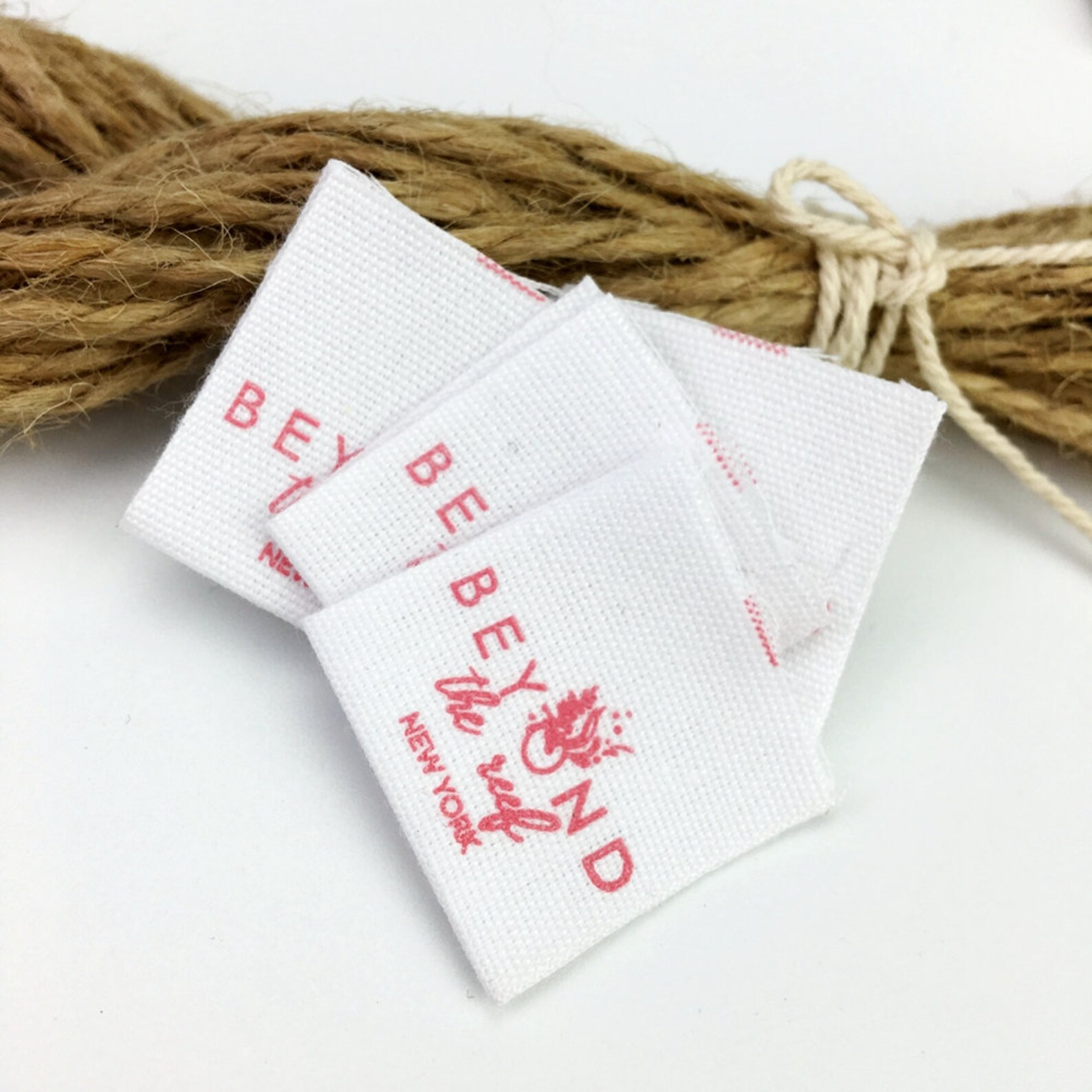200 custom cotton labels Custom clothing labels using your Etsy
