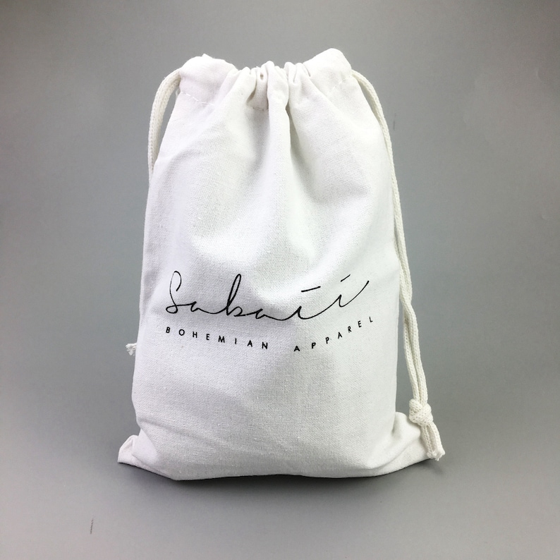 100 Custom personalized white dust bags Customized Black Etsy