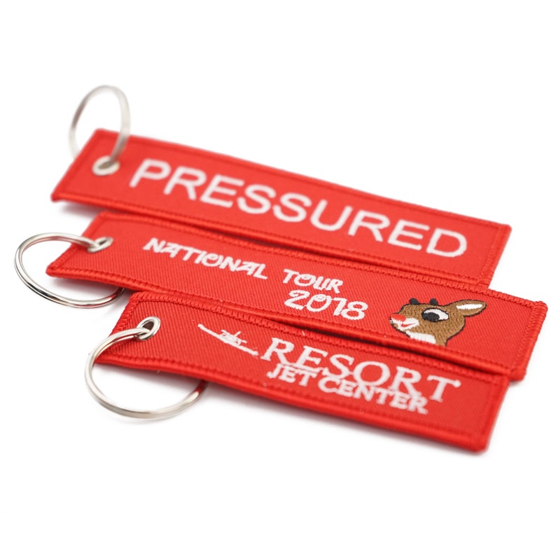 400pcs Custom embroidery flight tag flight keycahin custom | Etsy