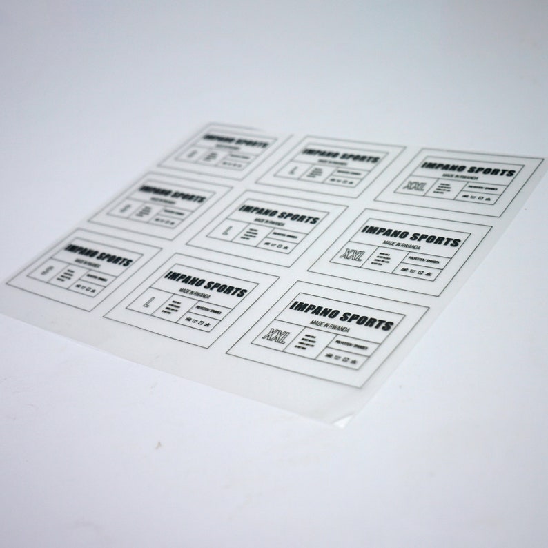 500 Custom heat press labels for clothing custom heat seal Etsy
