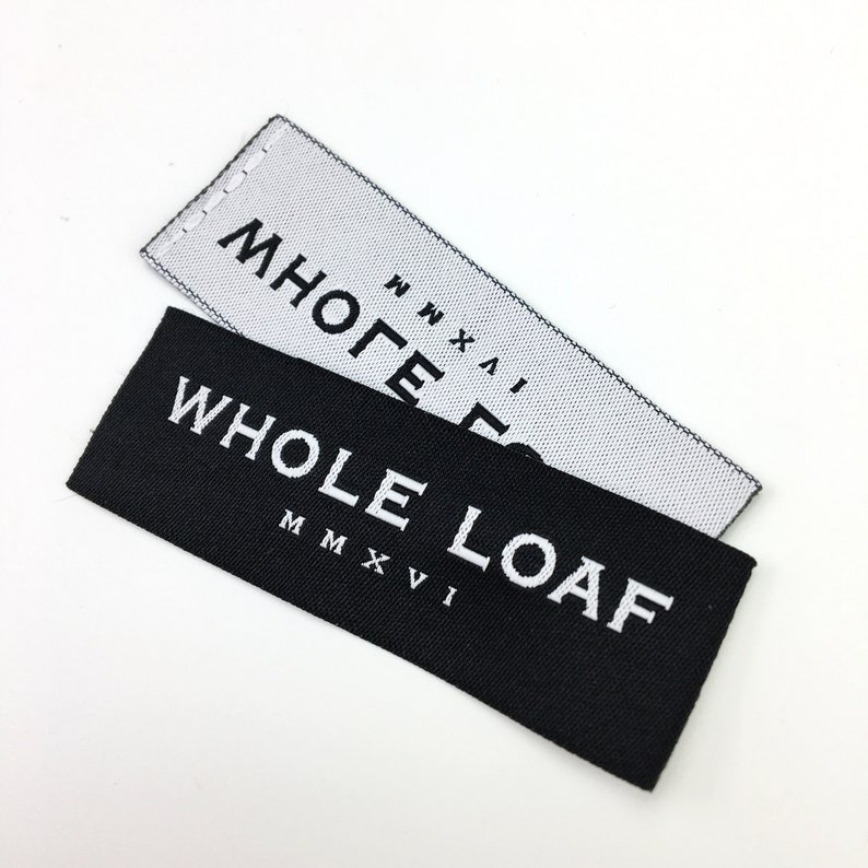 Woven labels custom basic labels woven labels clothing | Etsy