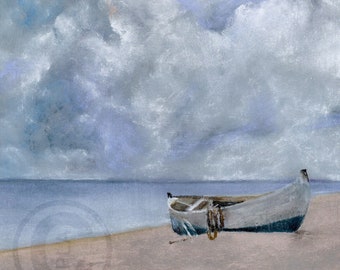 Emil's Boat - original soft pastel artwork