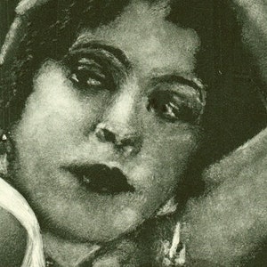 Madeline Hurlock, Star of the Silent Screen Portrait - original monotype art