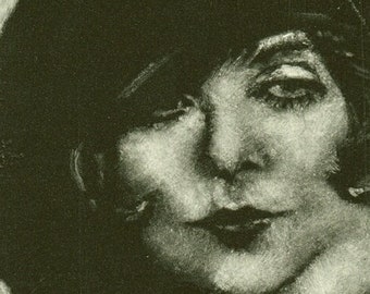Blanche Sweet, Star of the Silent Screen Portrait - original monotype art