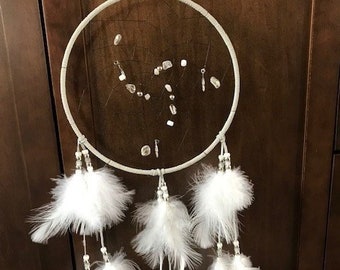 Beautiful All White Dreamcatcher
