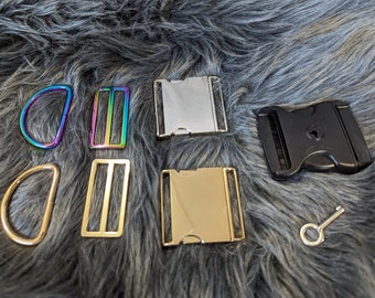 HARDWARE UPGRADES- Upgrade your collar hardware and buckle. Place this AND a collar together in your cart.