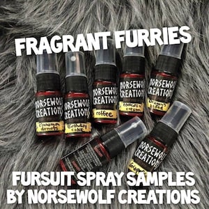 Fragrant Furries 10ml fursuit spray sample by Norsewolf Creations costume cosplay fragrance perfume cologne furry fandom