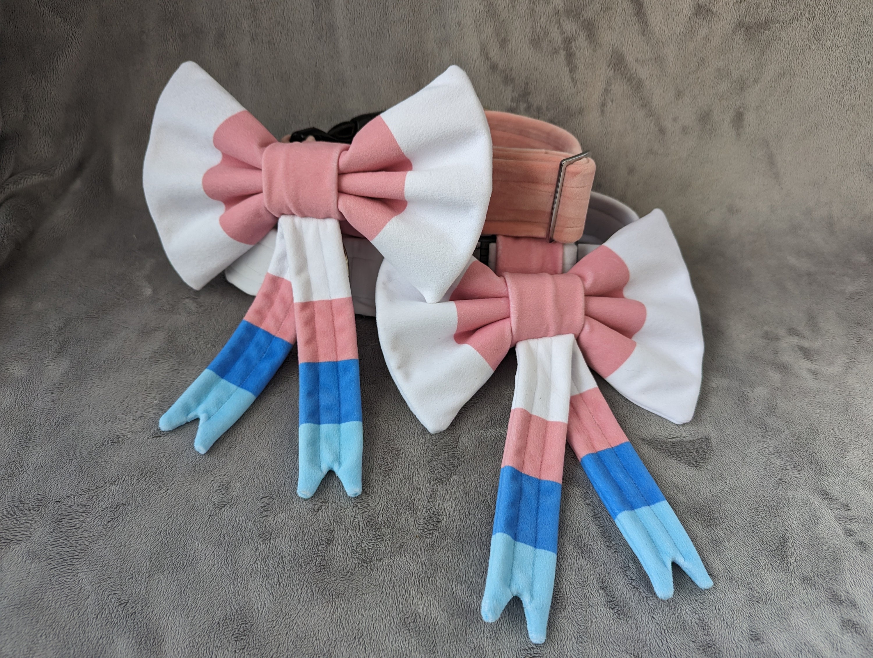 Sylveon inspired mochi bow and/or collar costume cosplay fursuit furry