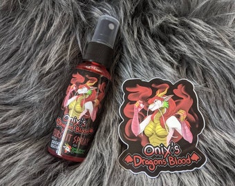 Onix&#39;s Dragons Blood Fursuit Spray + 3 &quot;Sticker von Norsewolf Creations Kostüm Cosplay Plüschduft Duft Weihrauch Versandkostenfrei