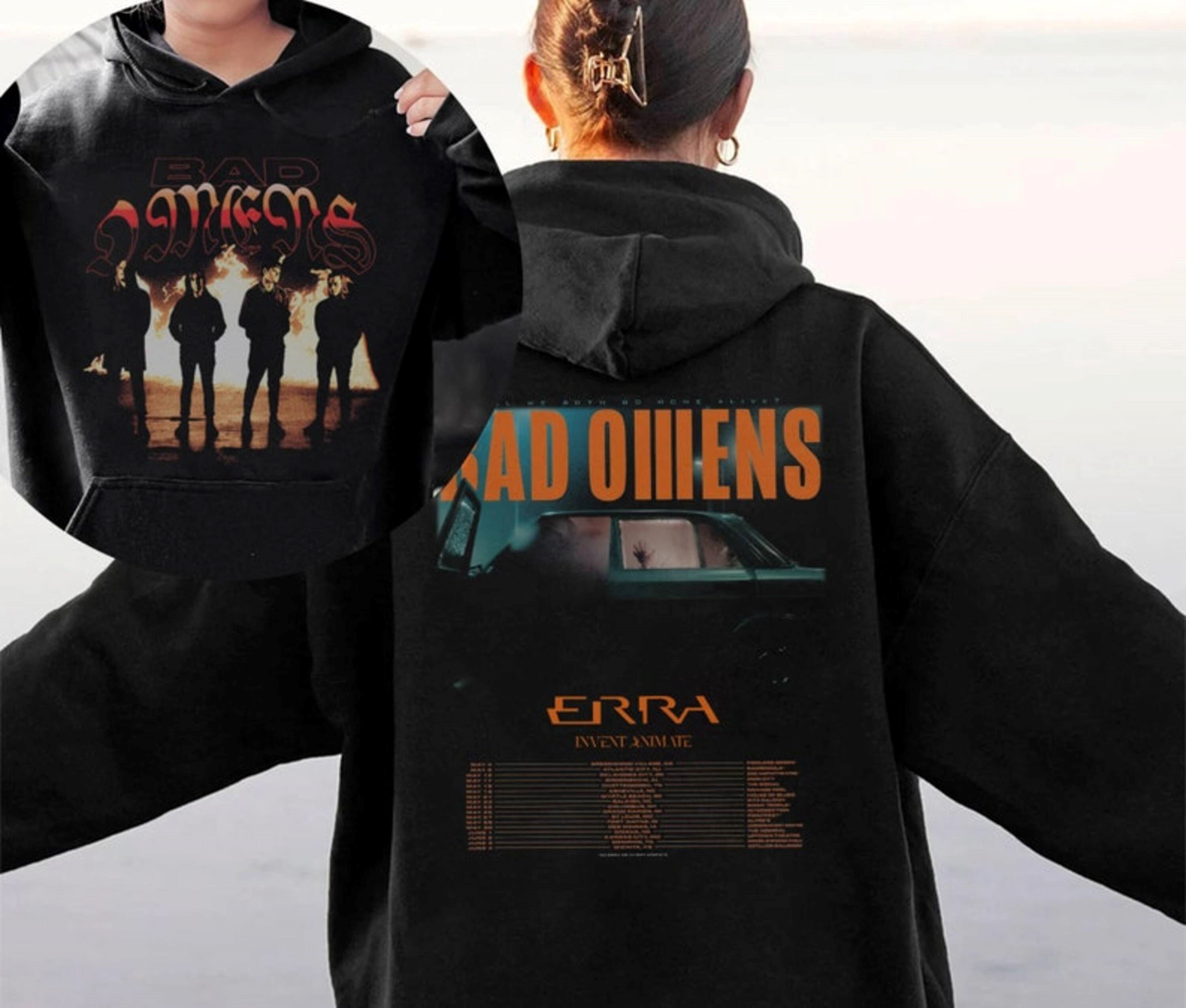 Discover Bad Omens Band Tour 2023 Shirt Camiseta de Doble Cara Unisex
