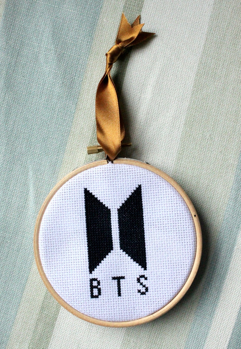 BTS Logo Cross Stitch 4 Inch Cross Stitch PDF Pattern Digital Download