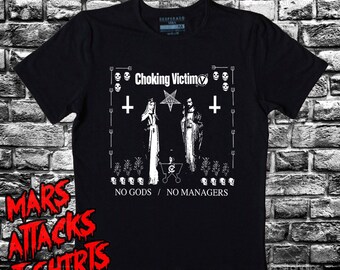Choking Victim No Gods No Managers Official Tee T-Shirt Mens