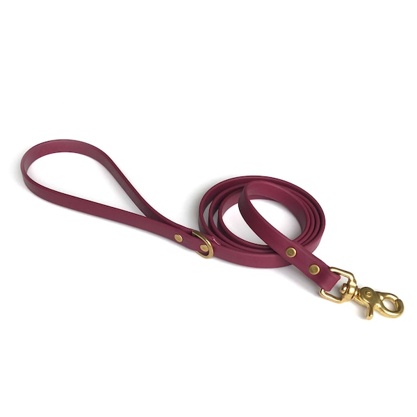 Vegan Leather Leash | Burgundy