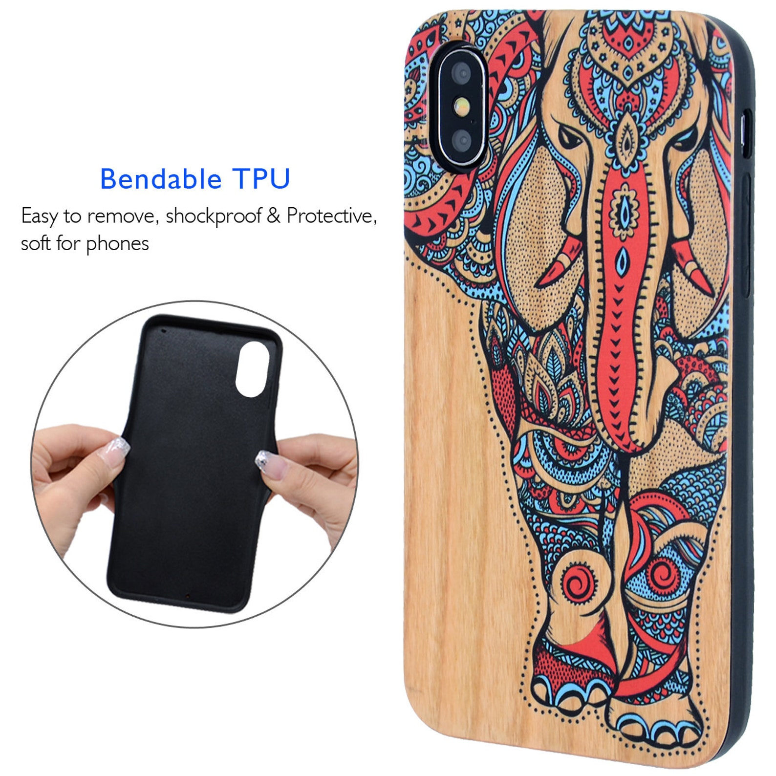 Elephant Phone Case Personalized Screen Protector for iPhone Etsy