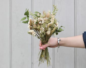 Miniboeket met gedroogde bosbloemen | Handgemaakte kleine rui | Bruidsmeisjesboeket | Cadeau voor verjaardag, nieuw huis, Moederdag