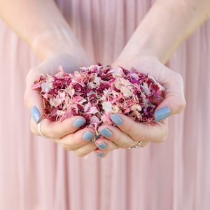 Biodegradable Wedding Confetti Eco-Friendly Sustainable Wedding Premium British Real Dried Flower Petals 1-10 Litres 10-120 Handfuls image 1