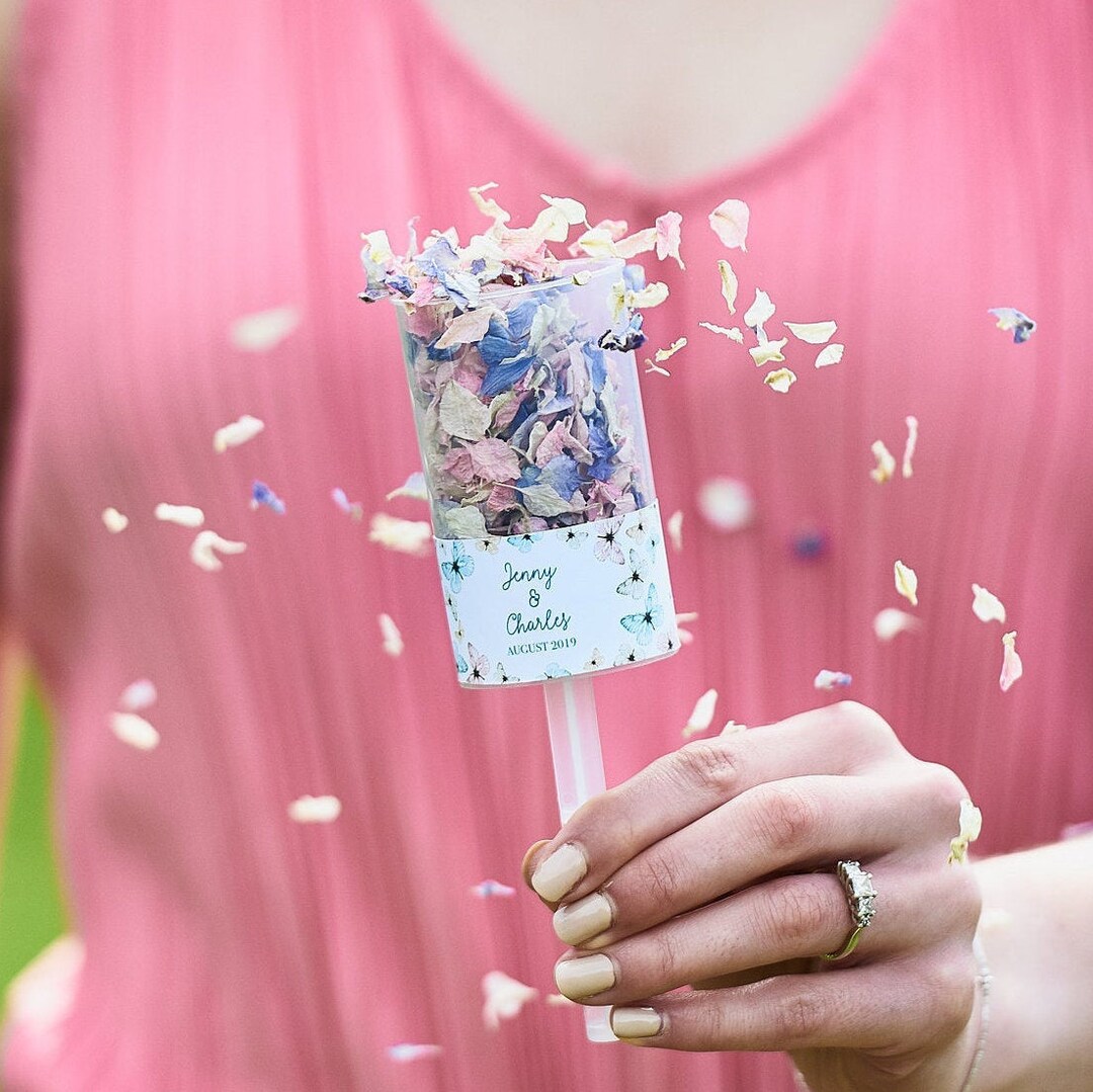 Pastel Biodegradable Wedding Confetti, Real Petal, Dried Flower