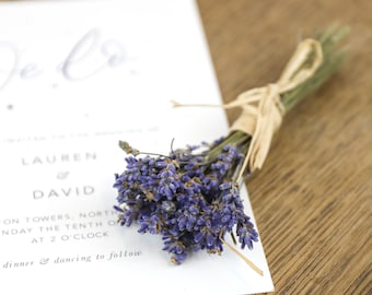 Bundel gedroogde mini-lavendel | Lavendel, gedroogde lavendel, lavendelbundel, lavendelarrangement | Engelse droge lavendel