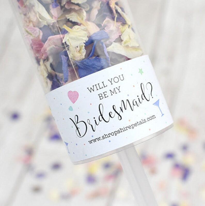 Bridesmaid Proposal Confetti Popper Confetti Pop 100 Etsy UK