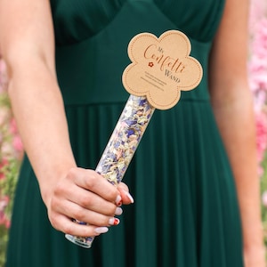 Bacchetta di coriandoli biodegradabile / Bacchetta di coriandoli per matrimoni, feste per bambini, compleanni e celebrazioni