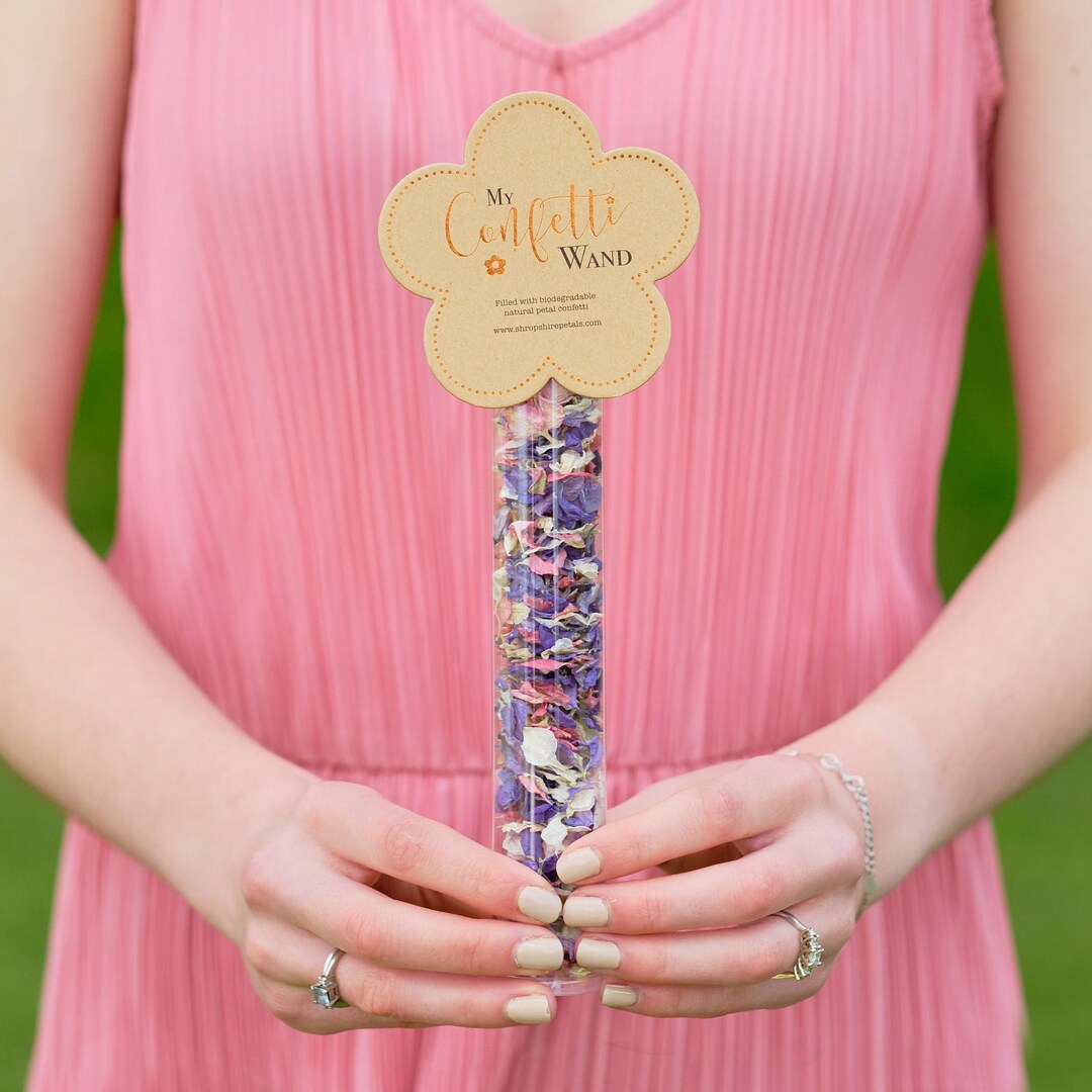 Biodegradable Confetti Wand Confetti Wand for Weddings Etsy