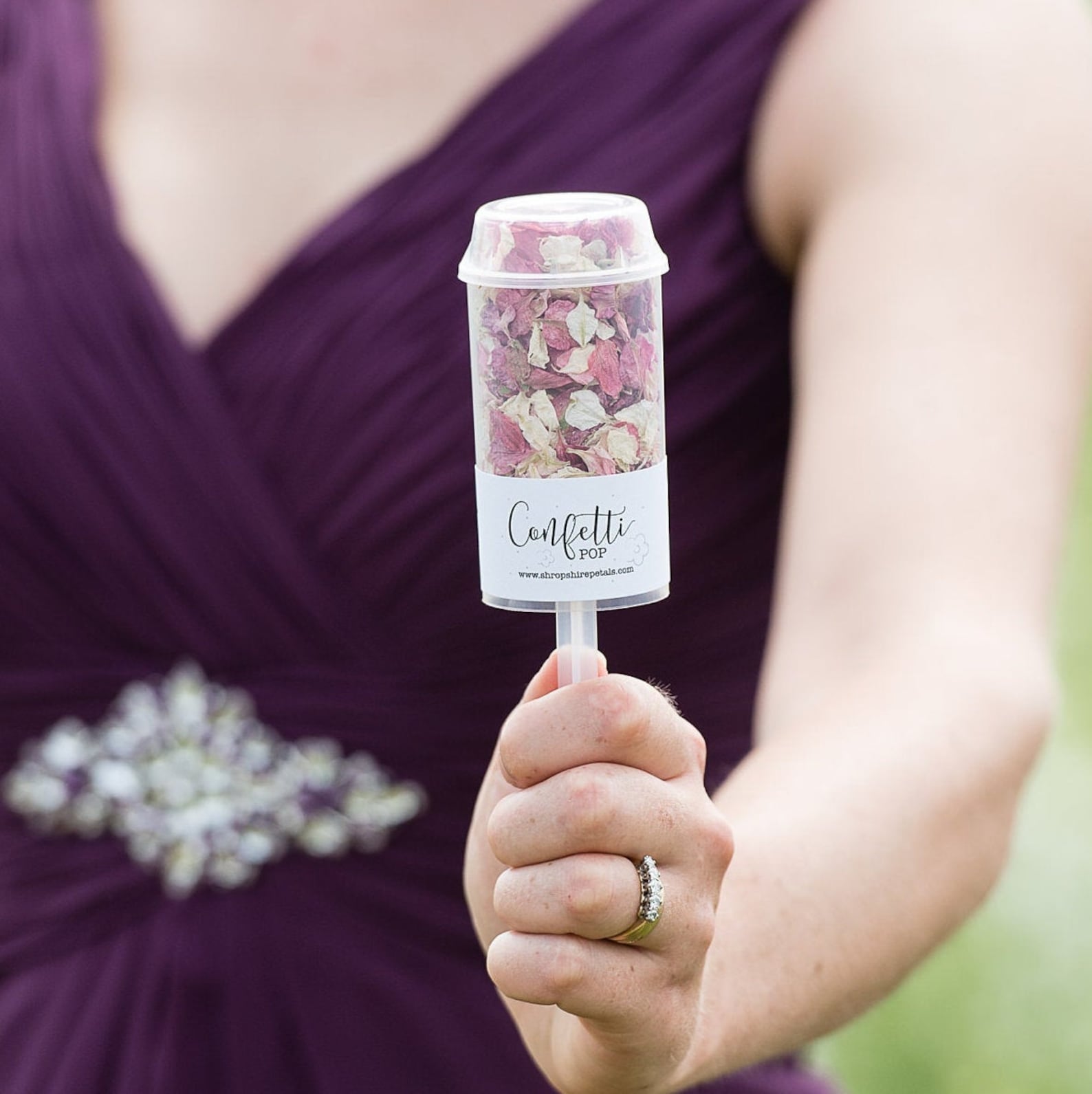 Wedding Confetti Poppers Confetti Pops Biodegradable, Dried Flower, Real Petal Confetti Pushpop