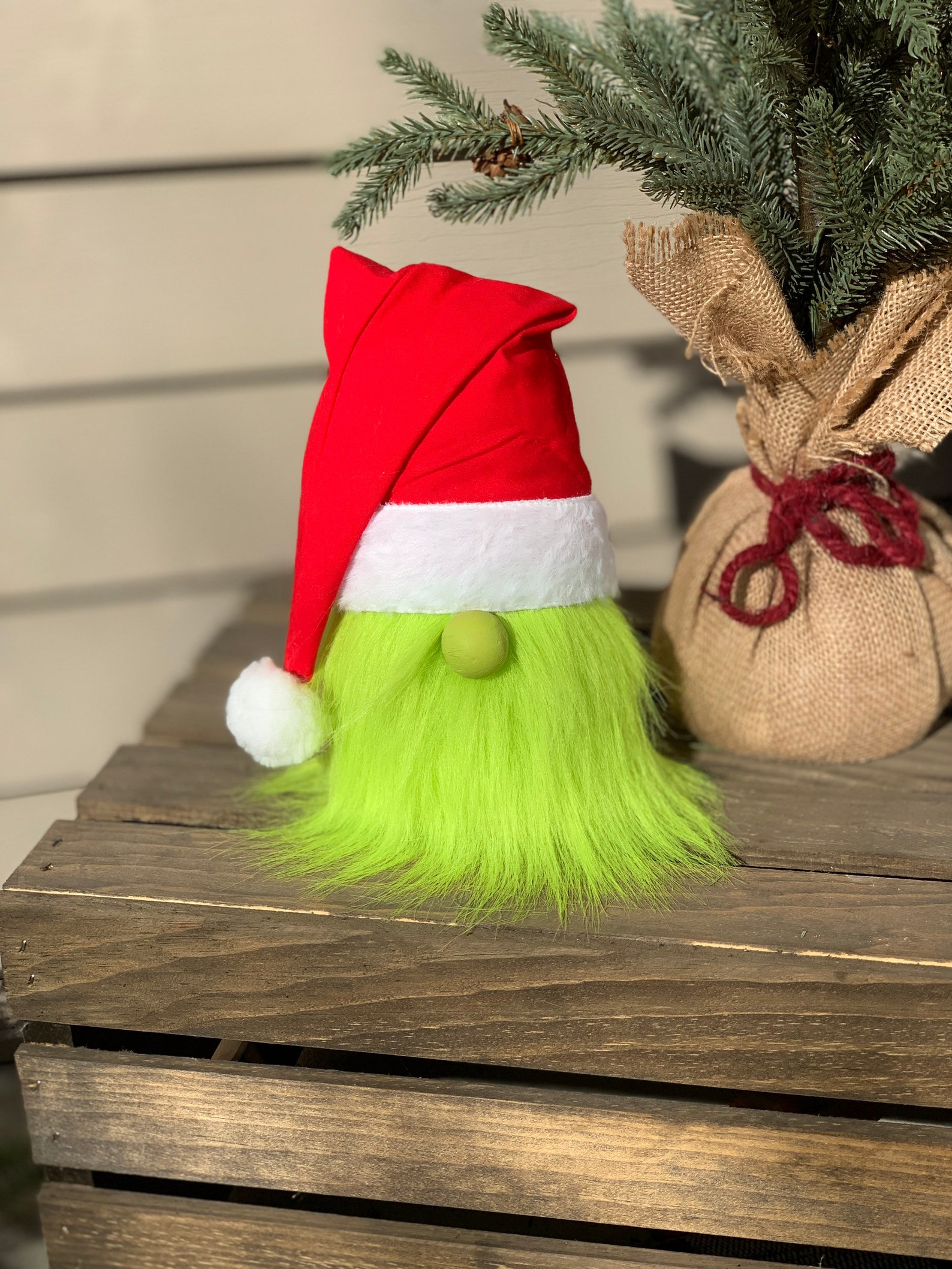 Grinchy the Full Size Gnome Grinch Christmas Decor Etsy