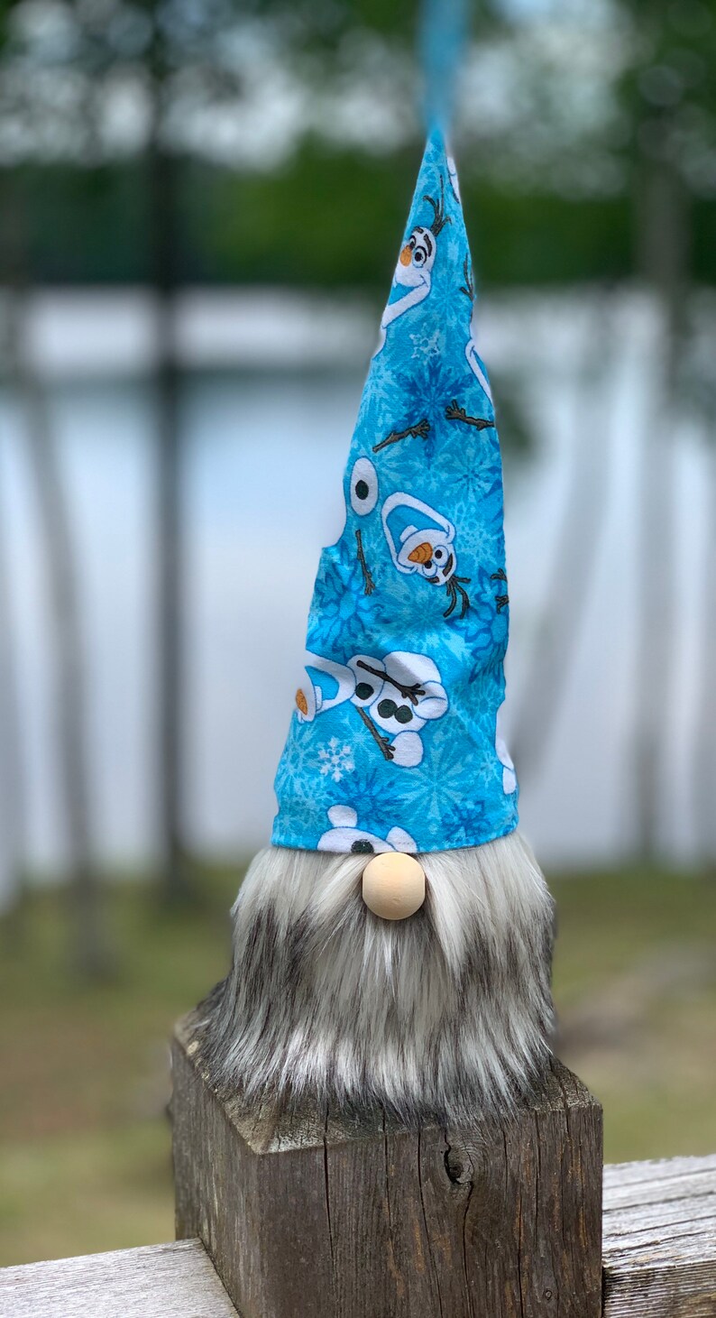 Olaf the Frozen gnome Tiered Tray Gnome Winter Gnome Etsy