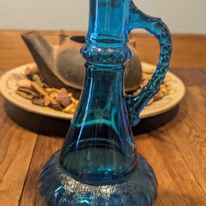 Vintage Jim Beam Blue Decanter.