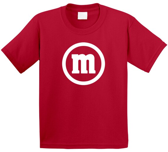 M&m Logo Chocolate Candy Brand Sweet Halloween Family Kids T 